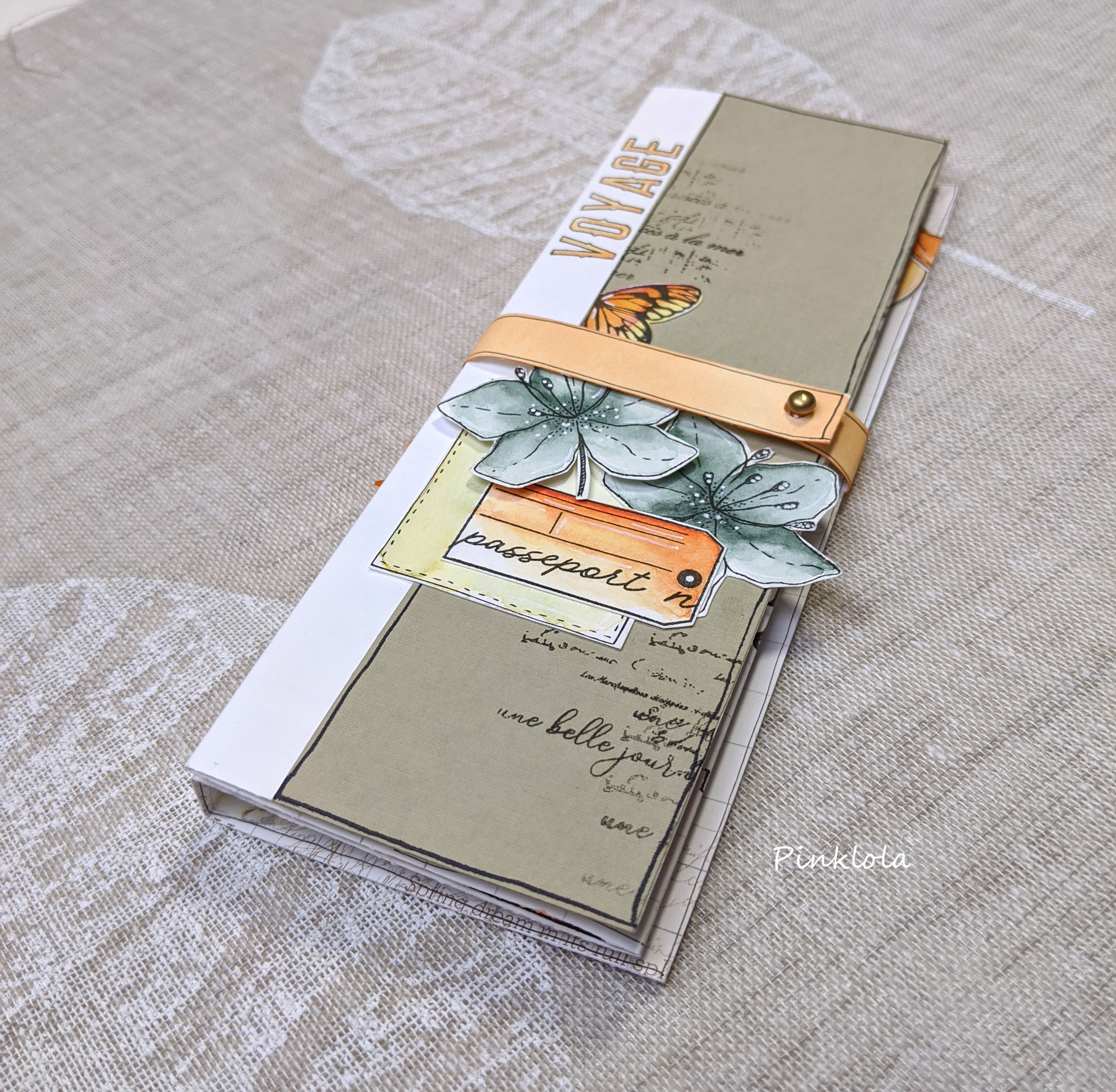 Tuto scrapbooking} Le petit carnet & sa pochette Impressions